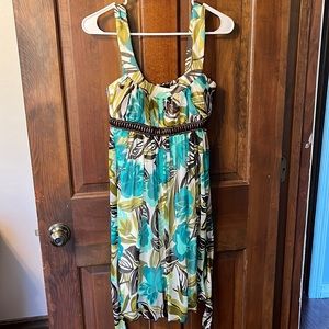 Short flowered dress